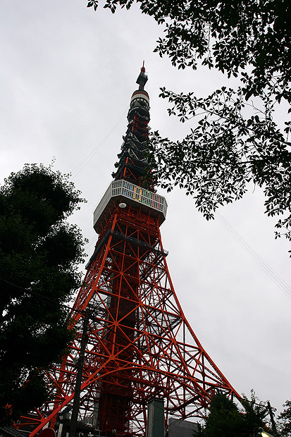 傍晚的東京鐵塔