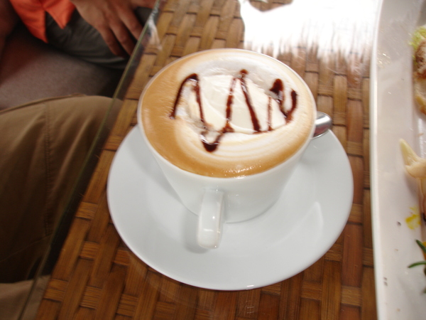 榕堤水灣-熱的焦糖咖啡