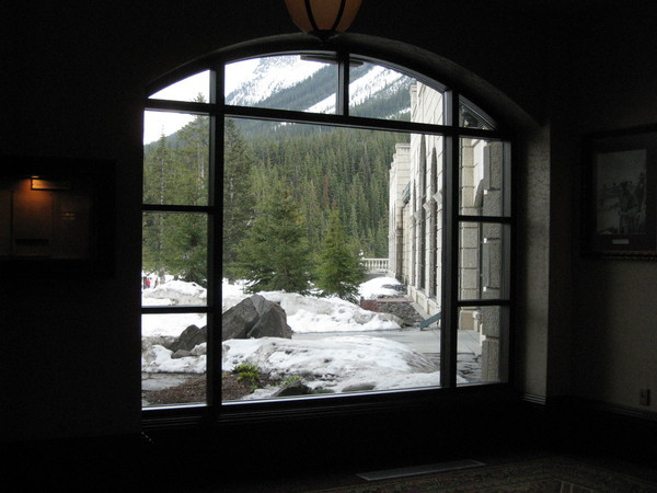 第三天：飯店一樓窗戶看出去的風景