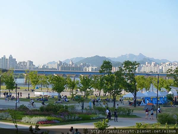 汝矣渡口旁的漢江公園 汝矣渡口旁的漢江公園