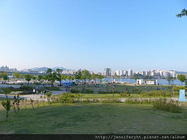 汝矣渡口旁的漢江公園 汝矣渡口旁的漢江公園
