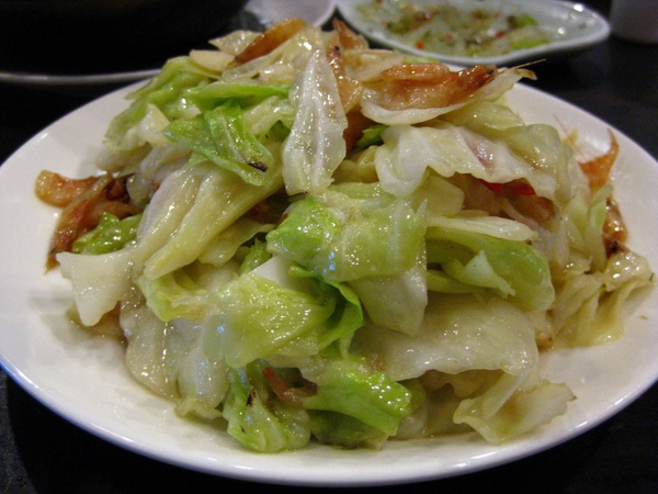 點水樓-櫻花蝦炒高麗菜 點水樓-櫻花蝦炒高麗菜