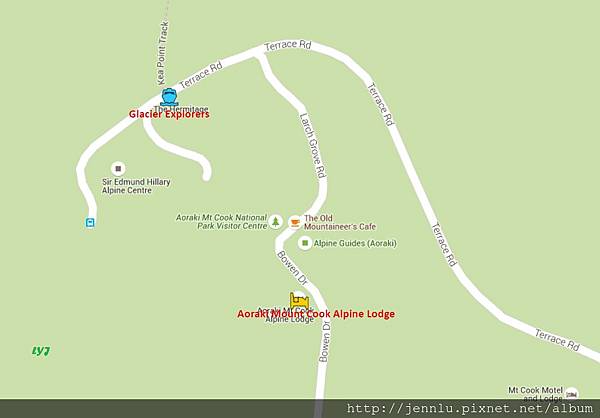 0 3 3 Aoraki Mount Cook Alpine Lodge地圖.jpg