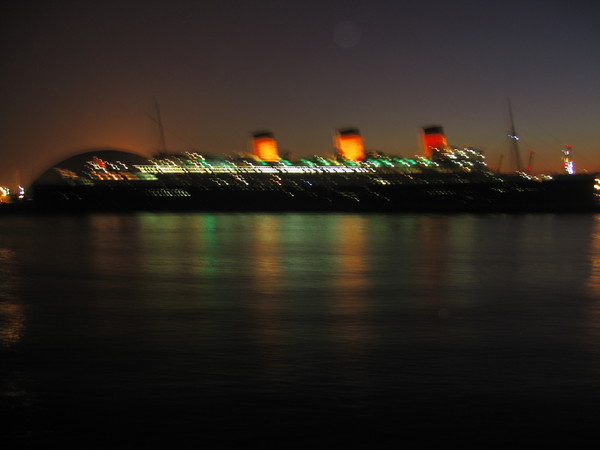 Queen Mary at night