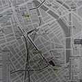 補:新大谷飯店拿的市區地圖,下方黑色區域是飯店