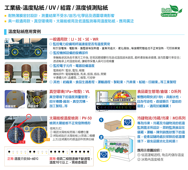 工業級-溫度貼紙