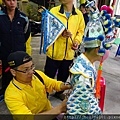 學甲集和宮蜈蚣陣，神童梳化妝