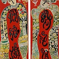 洪通《門神》，1974，油彩、紙.jpg