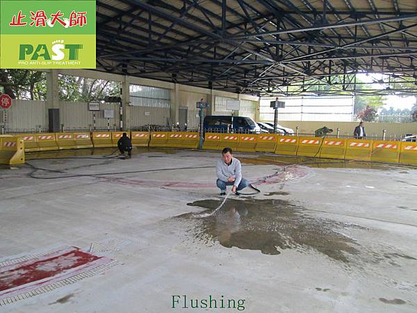 Supervision Station-Motorcycle test sites-Concrete floor-anti-slip construction (21).JPG