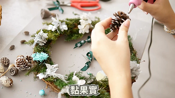 聖誕花圈教學文