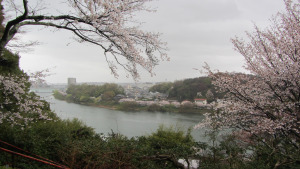 石山寺展望台看到的琵琶湖