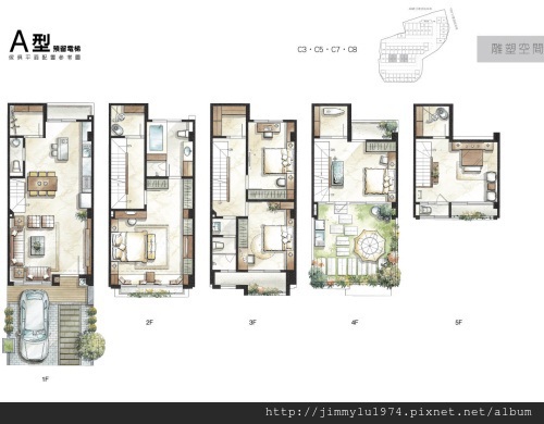 [台中] 圓頂建設「20e3」2012-08-31 012 A型預留電梯戶平面參考圖