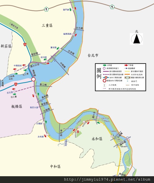 [新北三重] 新北環快動線圖 2013-09-12