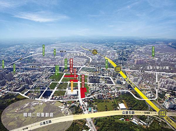 [新竹光埔] 豐邑建設-文心匯 空拍圖 2015-04-15