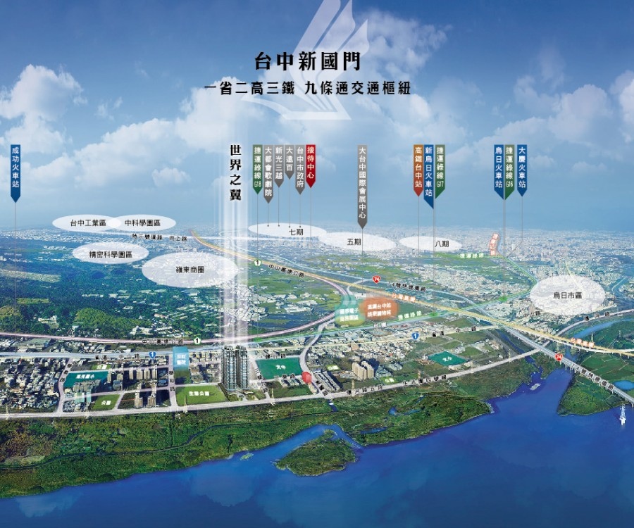 烏日高鐵 富旺 世界之翼 大樓 介紹