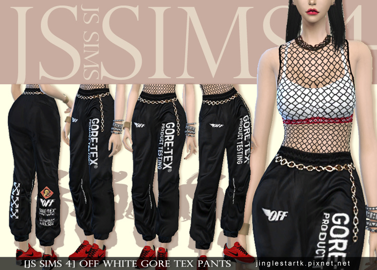 gore tex off white pants