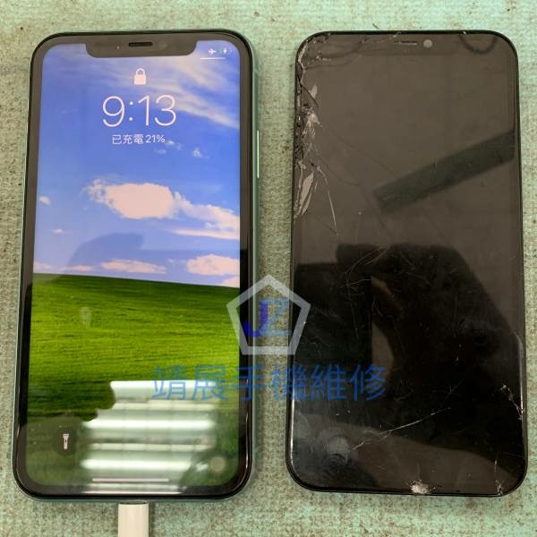 iPhone XR 螢幕破裂顯示異常0118.jpg