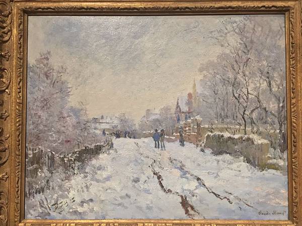 The National Gallery-Snow Scene at Argenteuil