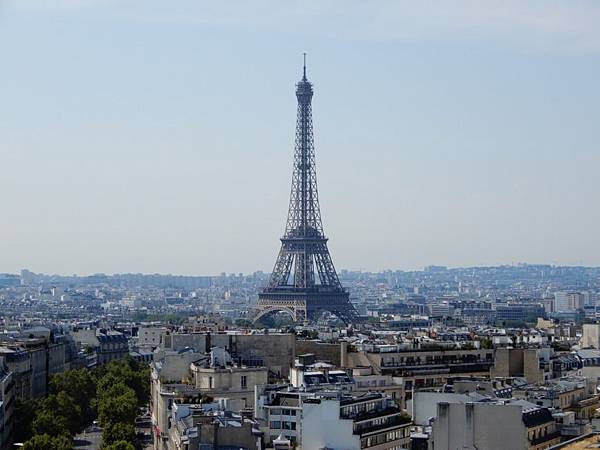【法國%2F巴黎 Paris】Arc de Triomphe 凱旋門 (從凱旋門看艾菲爾鐵塔)