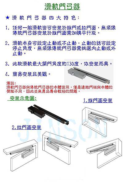 滑軌式門弓器