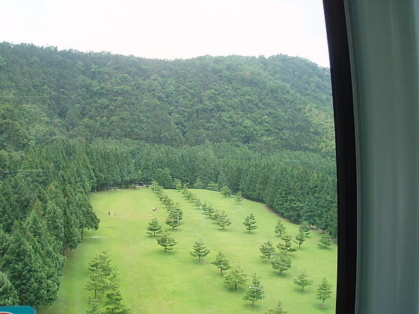 坐在九族文化村內的纜車也可以看到園內的美麗景色