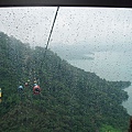 從空中纜車可以看到日月潭美景