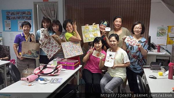 快樂學蝶古巴特包包拼貼課程