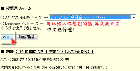 e-vote Japan人氣投票4