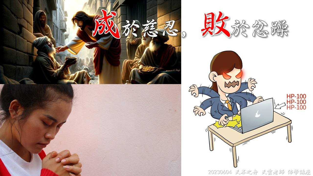 【修行筆記】處處都圓滿才叫做佛法｜莫不成於慈忍，敗於忿躁｜想要成功千萬別急，一念功深再論是非｜藕益大師寒笳集｜20230604天界之舟天雲老師佛學講座｜天界之舟地藏道場 (8).JPG
