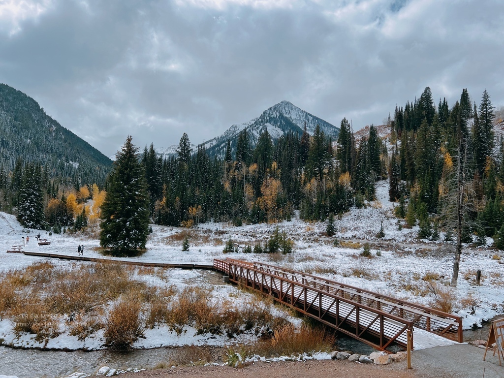 【美國-Utah】 楓葉雪景一條路完成│Storm Moun