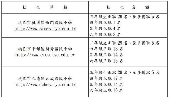 國小藝術才能音樂班 招生人數