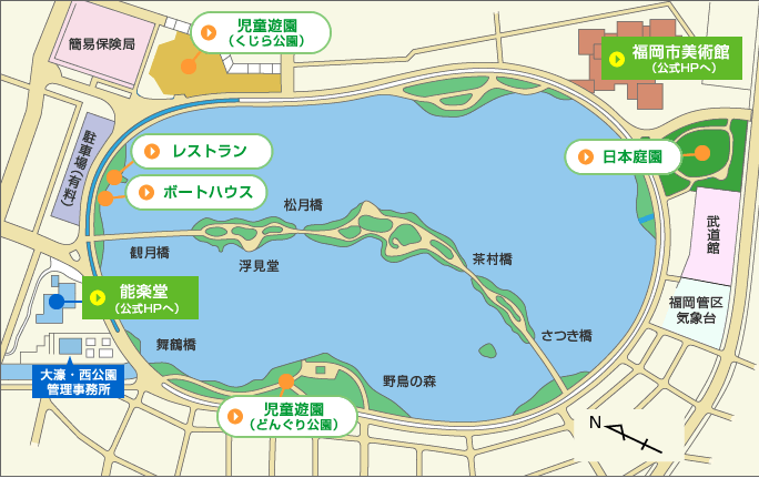 大濠公園地圖