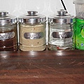 Jars for Coffe, Sugar, Tea bags