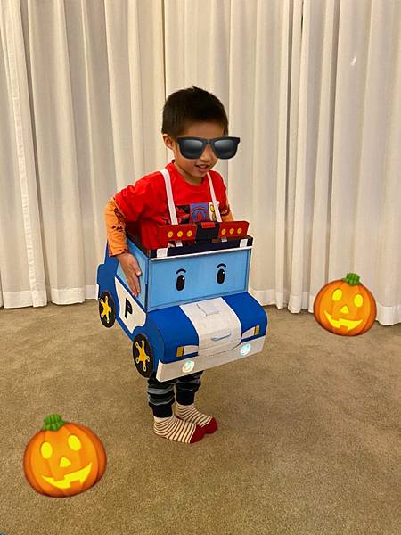 【生活】萬聖節造型DIY POLI系列 波力走秀 警察車