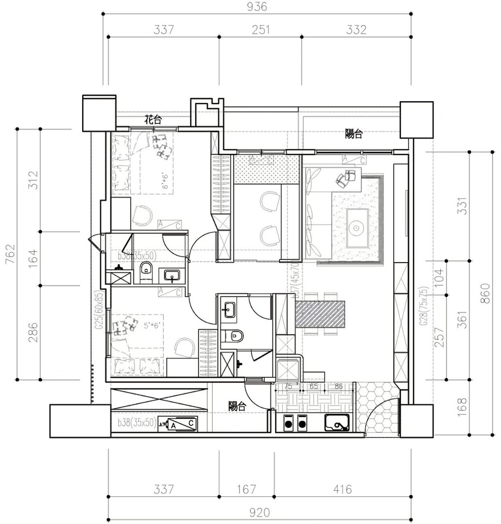台中室內設計推薦│麥斯設計室內裝修│北歐×日式混搭裝潢│不浮