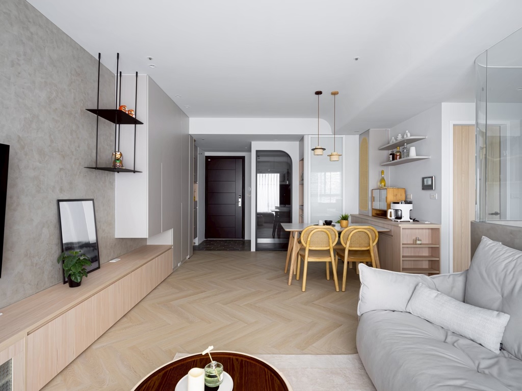 台中室內設計推薦│麥斯設計室內裝修│北歐×日式混搭裝潢│不浮