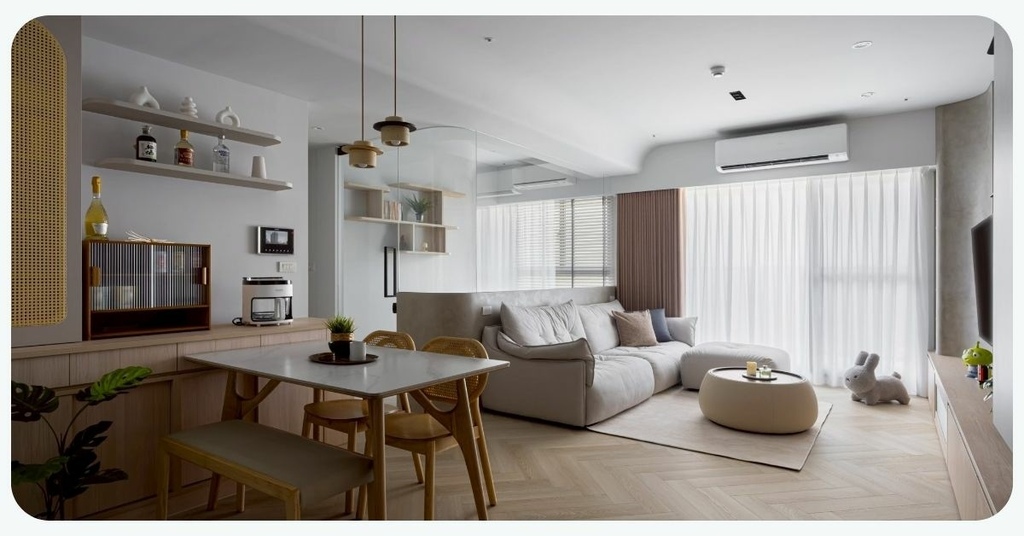 台中室內設計推薦│麥斯設計室內裝修│北歐×日式混搭裝潢│不浮