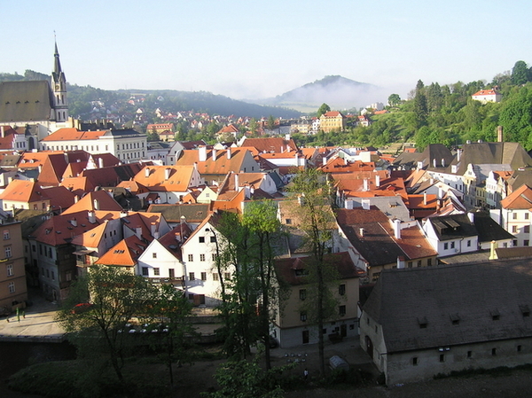 俯瞰Český Krumlov