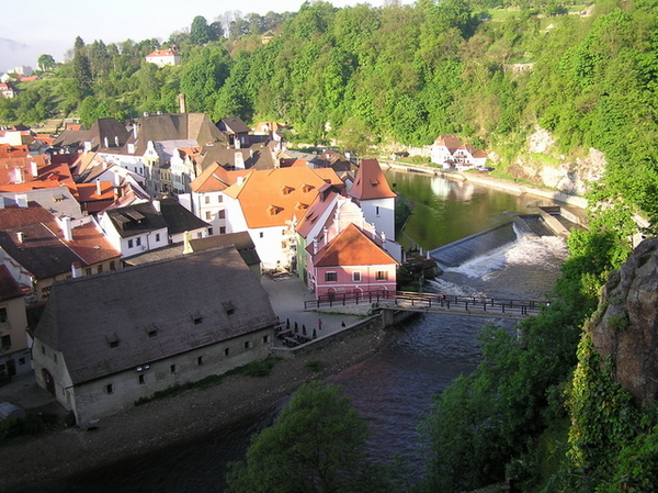 俯瞰Český Krumlov