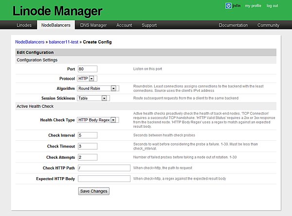 Linode - NodeBalancers - Create Port.png