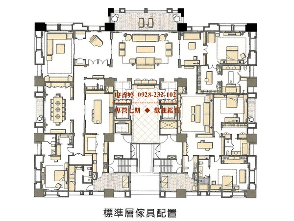 台中七期 聯聚信義 廖香婷 0928232102 0965520580 歡迎預約鑑賞 (48)標準層平面圖.jpg