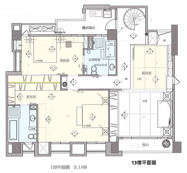 台中五期｜華太自得居｜三個樓層的樓中樓｜有8間房｜高樓有視野｜附典雅裝潢｜售8567萬｜廖香婷 0965-520-580歡迎預約鑑賞 委託銷售(25)13樓平面圖.jpg