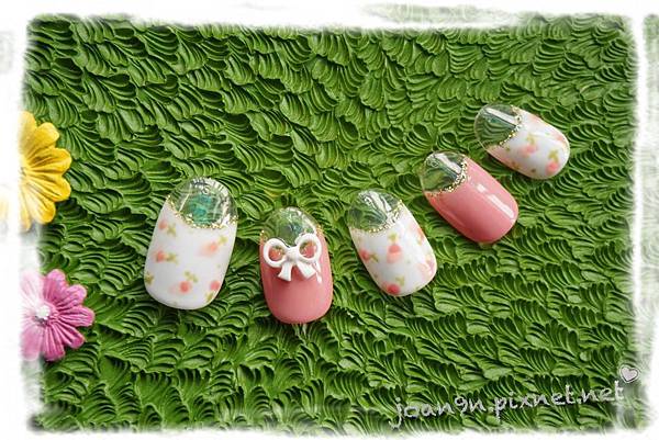 《光療》春暖花開小碎花樣式教學