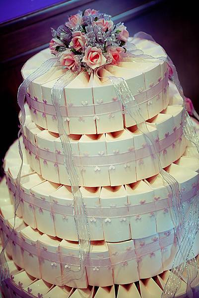 囍餅店送的喜糖塔