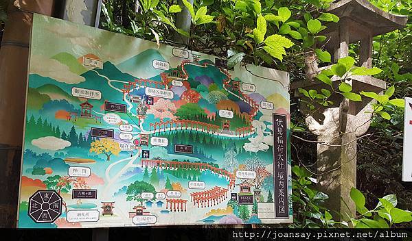 稻荷神社_鳥居步道地圖