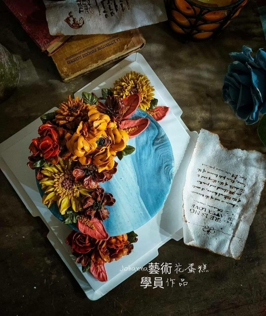 美麗花蛋糕(韓式裱花蛋糕