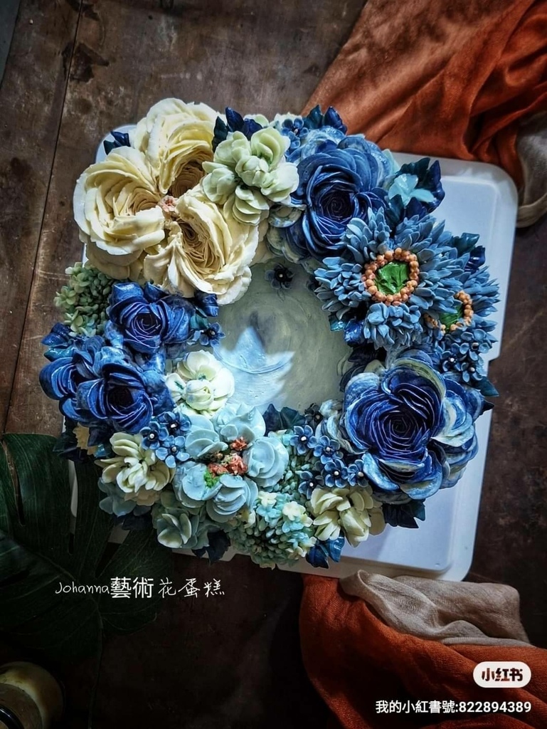美麗花蛋糕(韓式裱花蛋糕