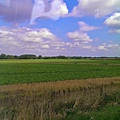 clouds above the meadow