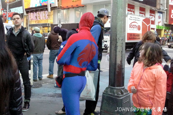 紐約觀光景點 紐約時代廣場(New York Times Square)蜘蛛人