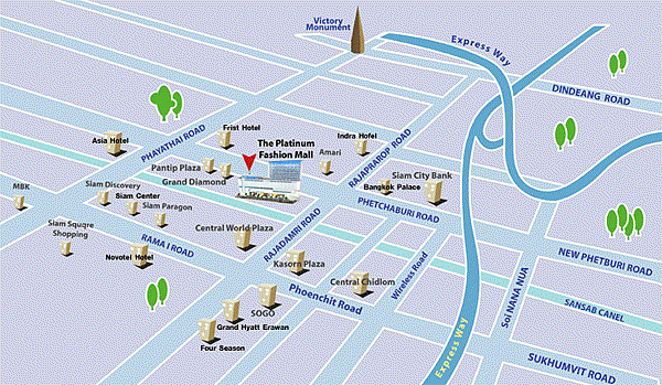 Pratunam Market水門批發市場 地圖 MAP2